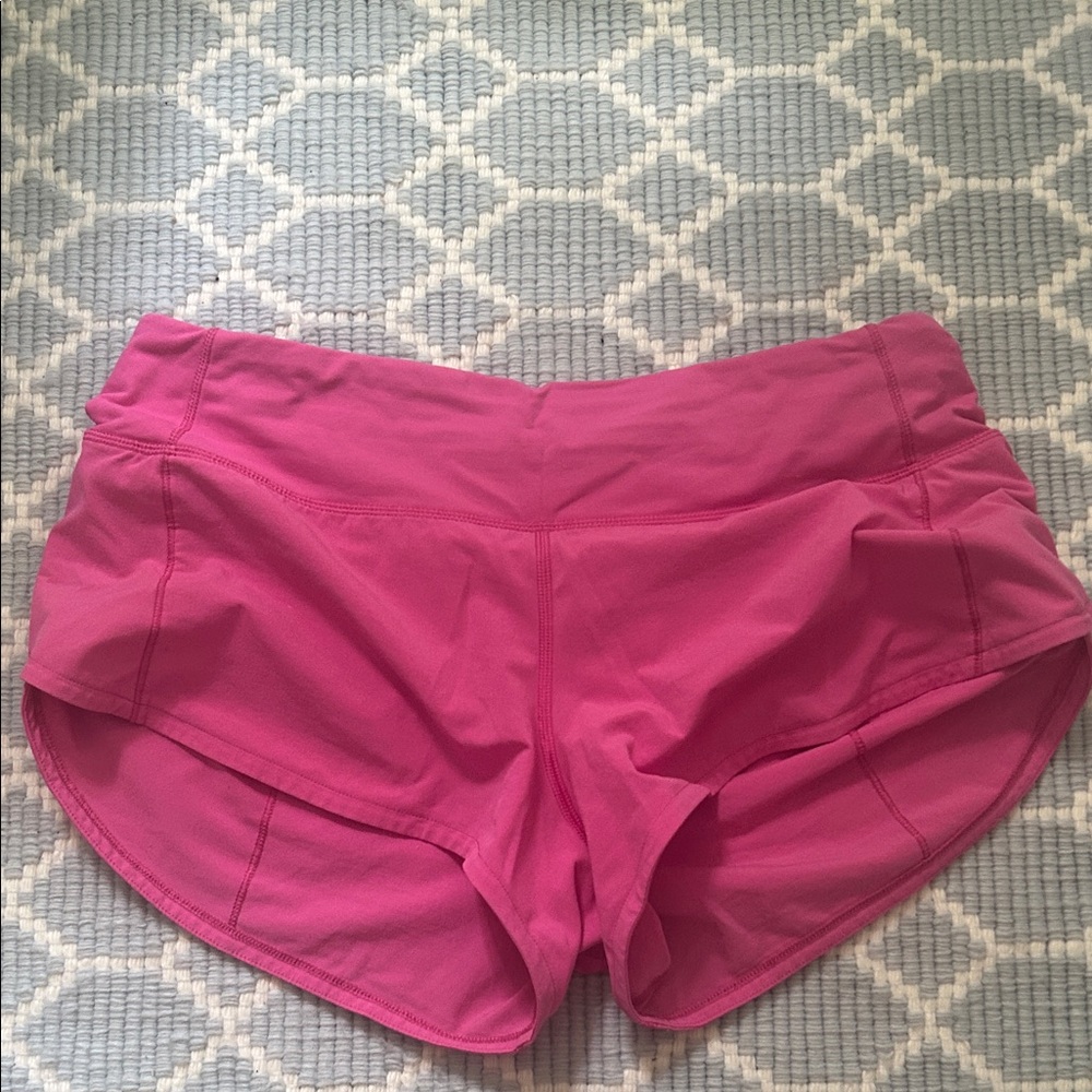 Lululemon Athletica Vibrant Pink Athletic Shorts